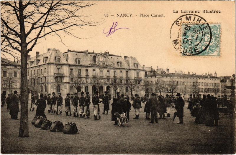 Carte postale ancienne Nancy Place Carnet à Nancy