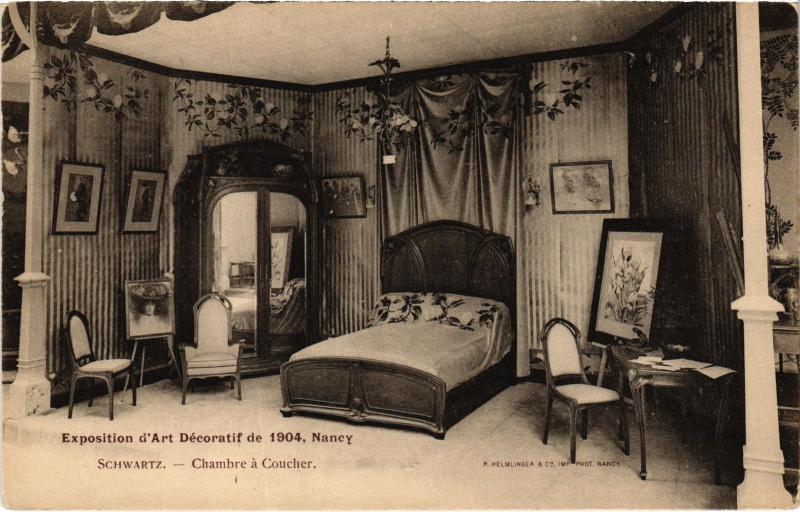 Carte postale ancienne Nancy Chambre a Coucher à Nancy