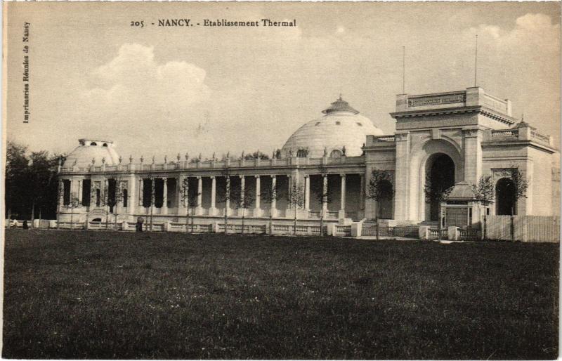 Carte postale ancienne Nancy Etablissement Thermal à Nancy
