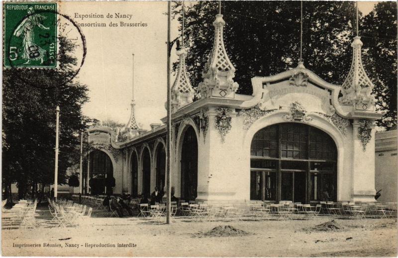 Carte postale ancienne Nancy Consortium des Brasseries à Nancy