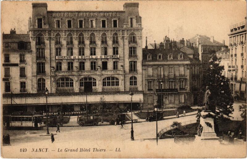 Carte postale ancienne Nancy Grand Hotel Thiers à Nancy