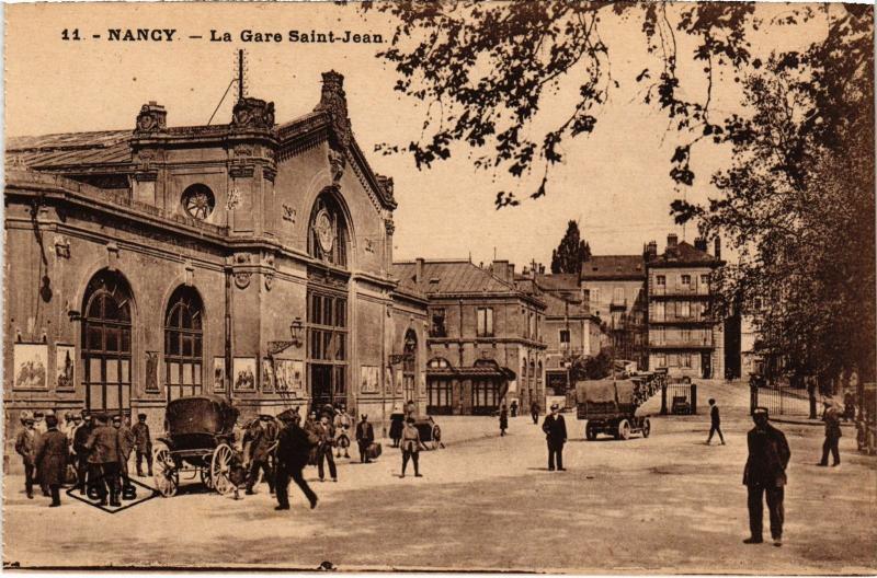 Carte postale ancienne Nancy la Gare Saint-Jean à Nancy