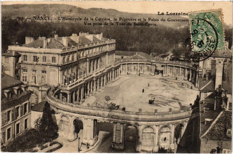 Carte postale ancienne Nancy Hemicycle de la Carriere à Nancy