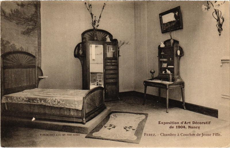 Carte postale ancienne Nancy Chambre a Coucher à Nancy
