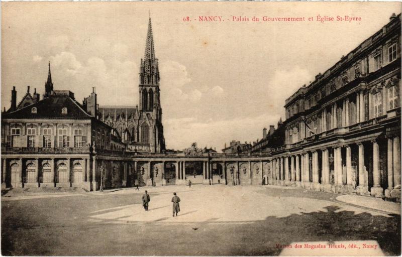 Carte postale ancienne Nancy Palais du Gouvernement à Nancy