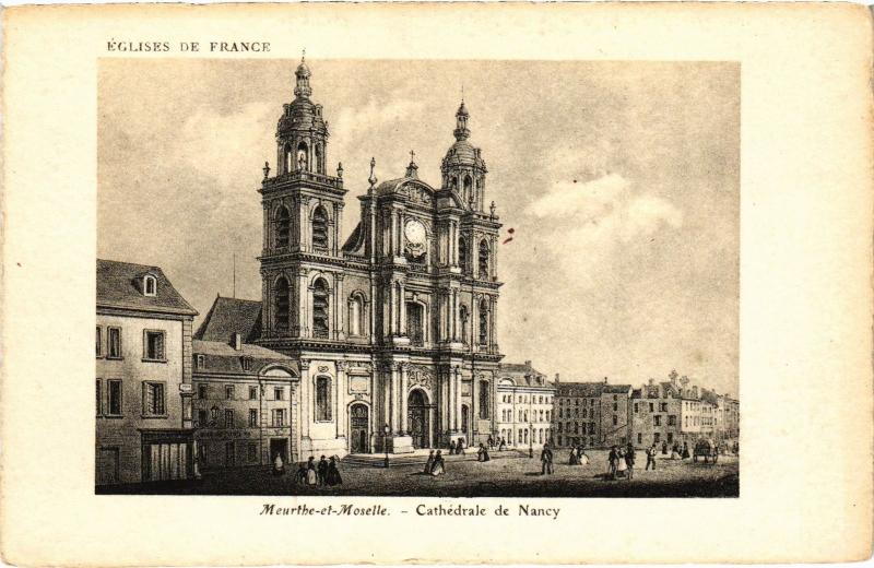 Carte postale ancienne Nancy Cathedrale à Nancy