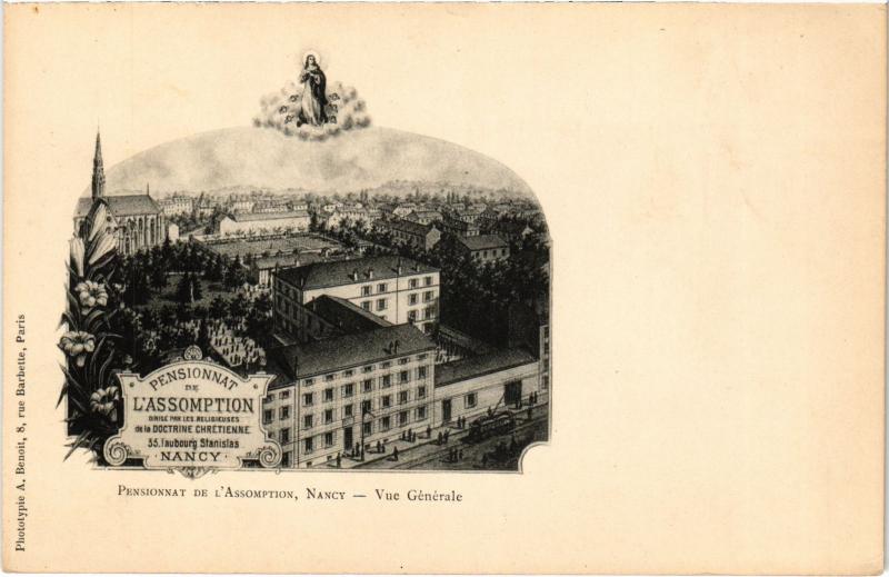 Carte postale ancienne Nancy vue generale à Nancy