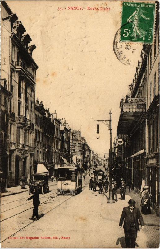 Carte postale ancienne Nancy Rue Saint-Dizier à Nancy