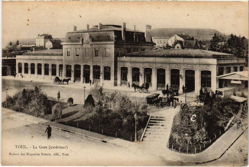 Carte postale ancienne Toul la gare