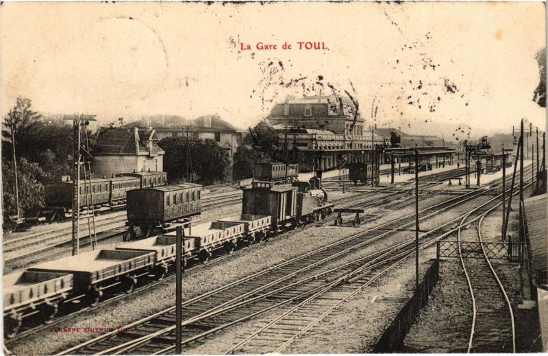 Carte postale ancienne Toul la gare