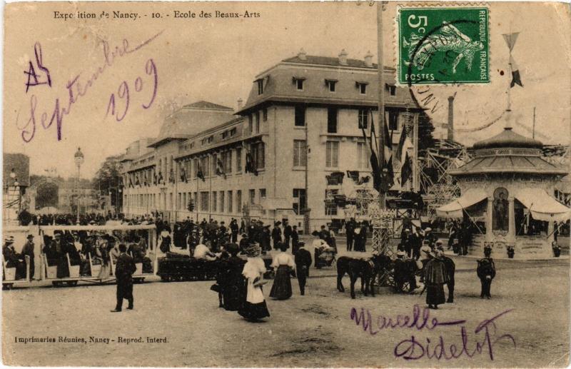 Carte postale ancienne Nancy Ecole des Beaux Arts à Nancy