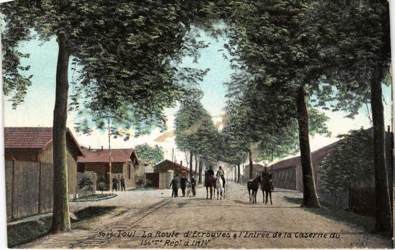 Carte postale ancienne Toul Route d'Ecrouves à Rouves