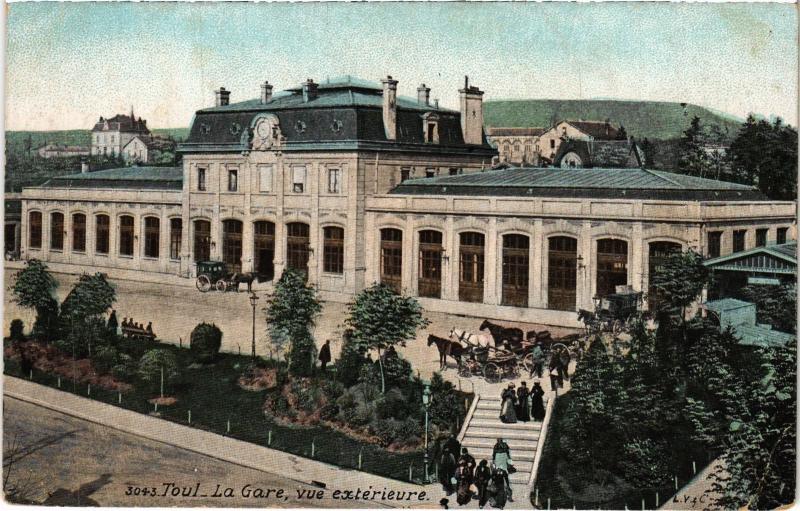 Carte postale ancienne Toul la gare