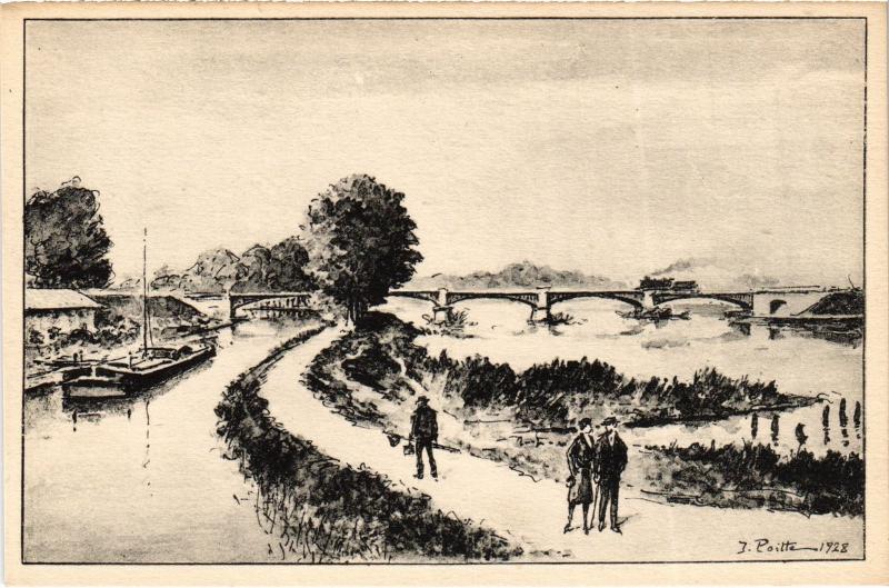 Carte postale ancienne Toul le Canal