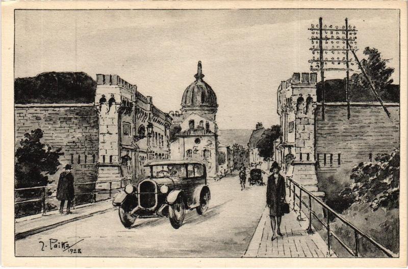 Carte postale ancienne Toul entree de la ville