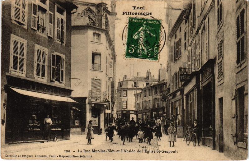 Carte postale ancienne Toul Rue Mur les Bles