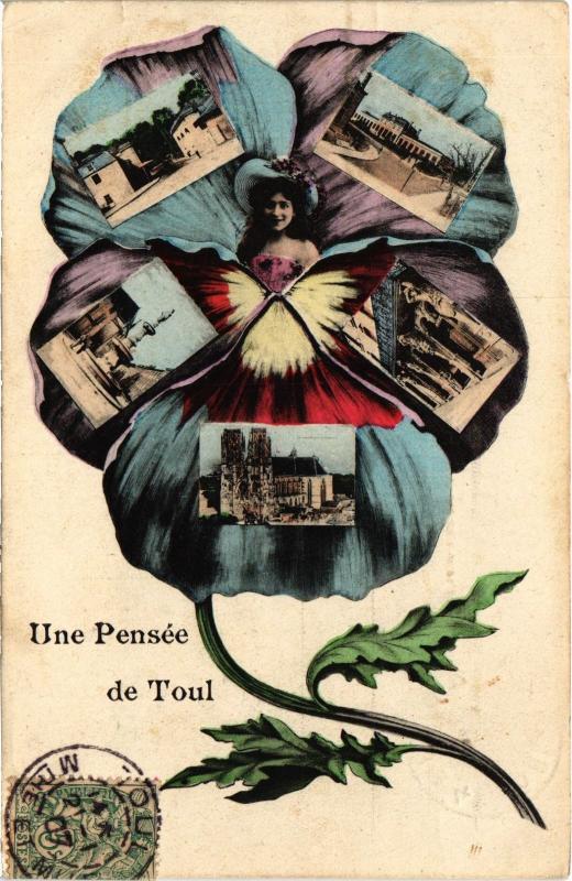Carte postale ancienne Toul souvenir