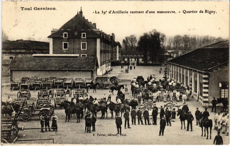 Carte postale ancienne Toul Quartier de Rigny