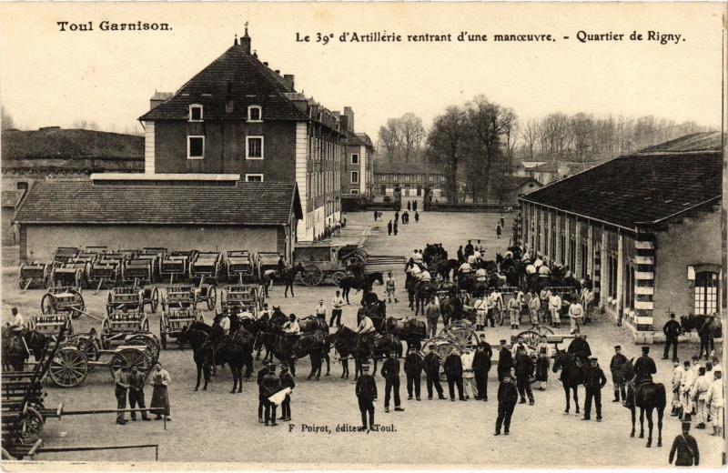 Carte postale ancienne Toul Quartier de Rigny