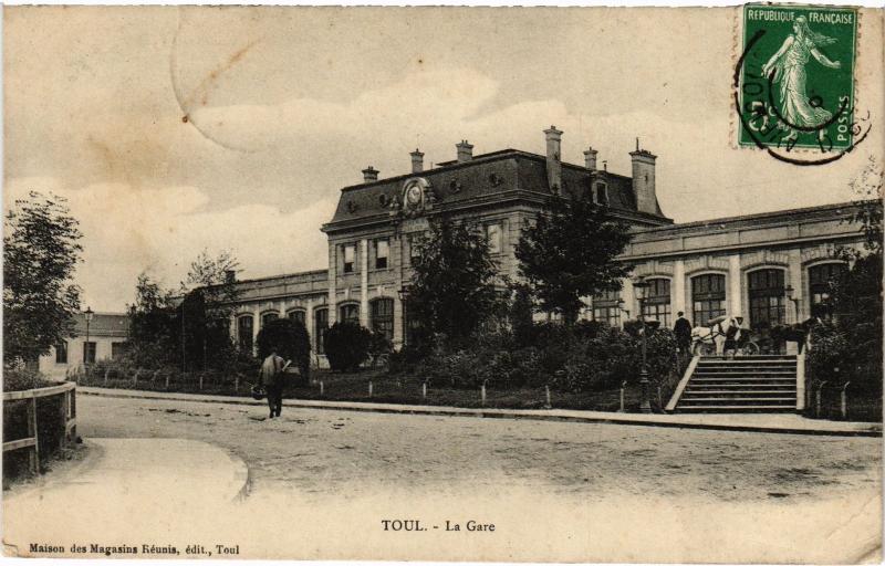 Carte postale ancienne Toul la gare