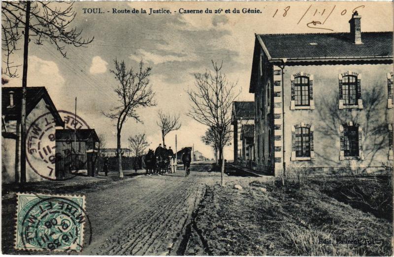Carte postale ancienne Toul Route de la Justice