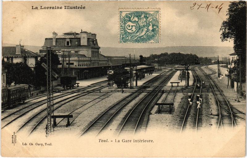 Carte postale ancienne Toul la gare