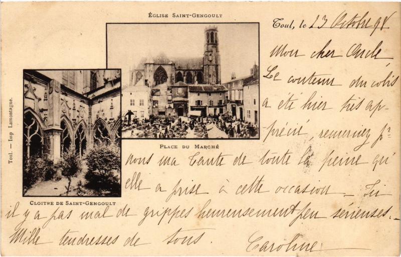 Carte postale ancienne Toul souvenir