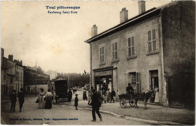 Carte postale ancienne Toul Faubourg Saint-Epvre