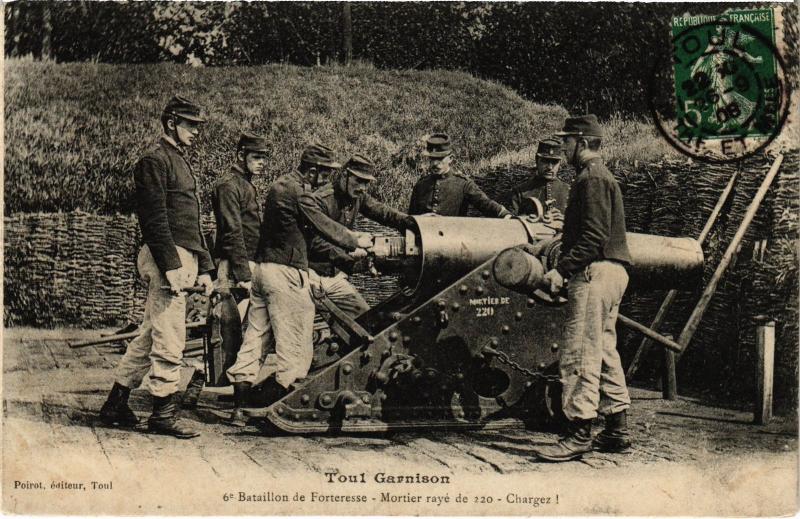 Carte postale ancienne Toul 6e Bataillon de Forteresse