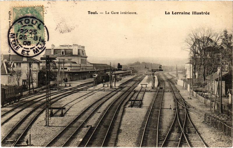Carte postale ancienne Toul la gare