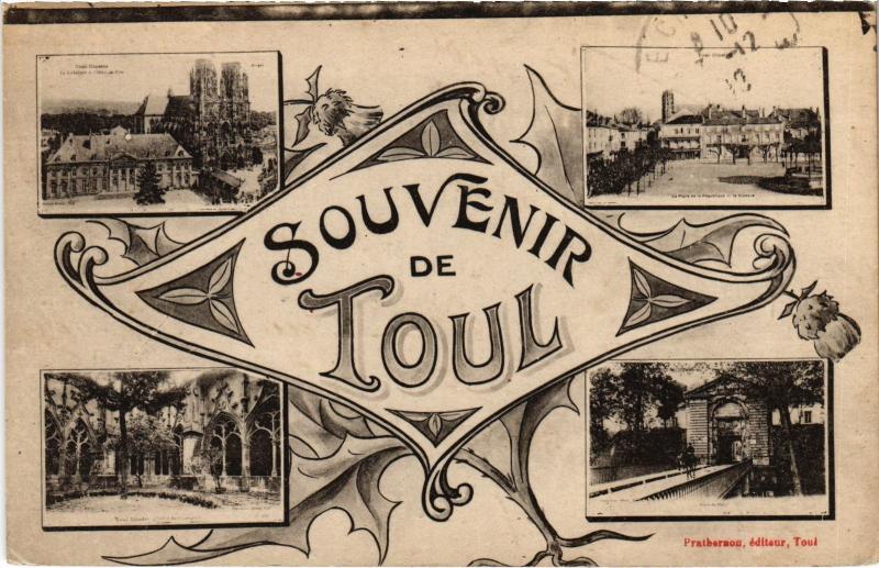 Carte postale ancienne Toul souvenir