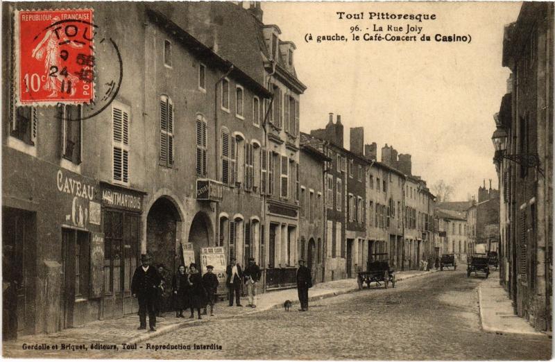 Carte postale ancienne Toul Rue Joly