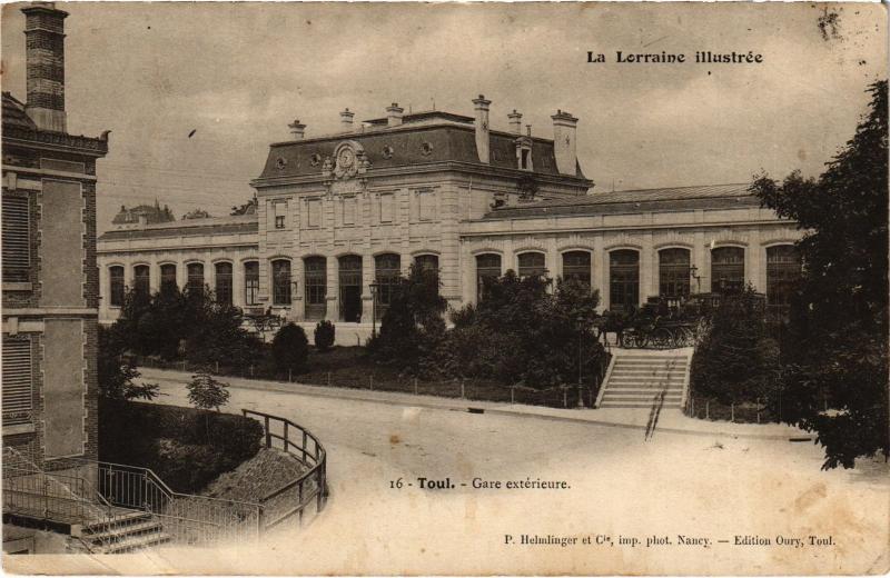 Carte postale ancienne Toul la gare