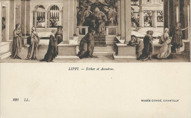 Carte postale ancienne LIPPI. - Esther et Assuérus à Chambéry