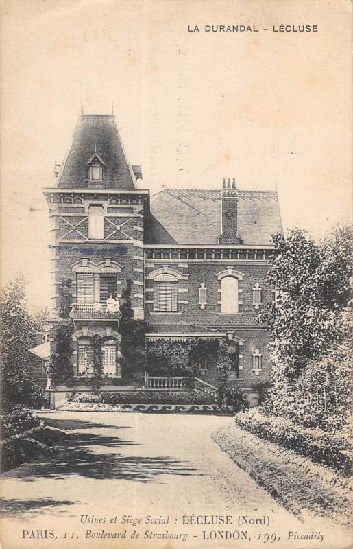 Carte postale ancienne La Durandal - Lecluse - Usine Et Siege Social
