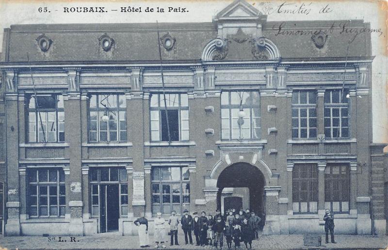 Carte postale ancienne Roubaix - Hotel De La Paix à Roubaix