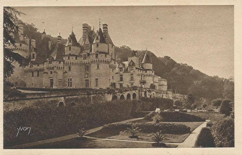 Carte postale ancienne Le Château à Rigny-Ussé