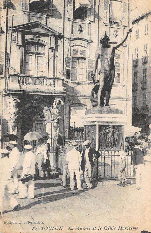 Carte postale ancienne Toulon - La Mairie Et Le Genie Maritime à Toulon