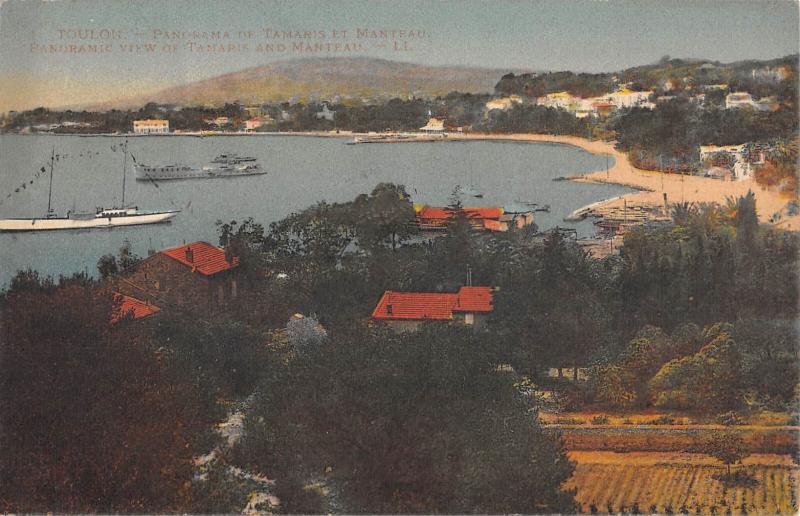 Carte postale ancienne Toulon - Panorama De Tamaris Et Manteau à Toulon