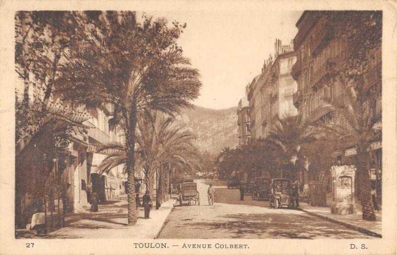Carte postale ancienne Toulon - Avenue Colbert à Toulon