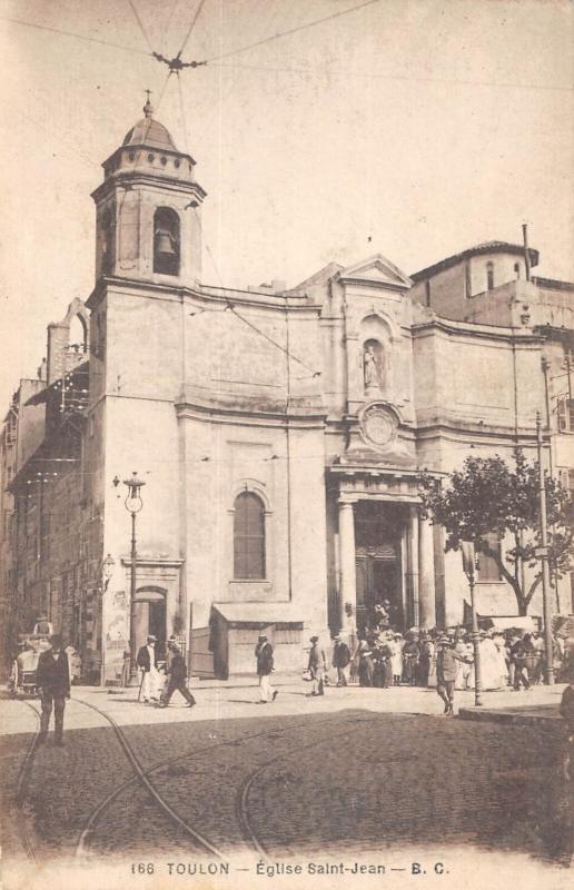 Carte postale ancienne Toulon - Eglise Saint Jean à Toulon