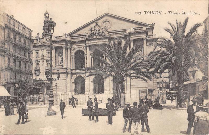 Carte postale ancienne Toulon - Thatre Municipal à Toulon