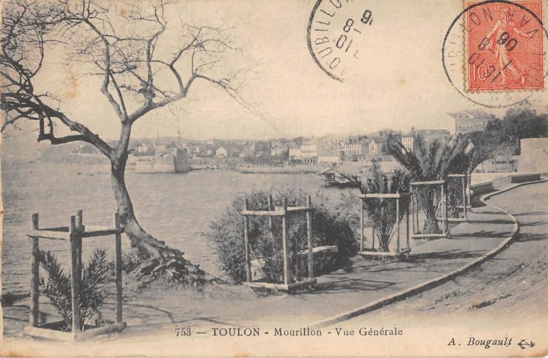 Carte postale ancienne Toulon - Mourillon - Vue Generale à Toulon