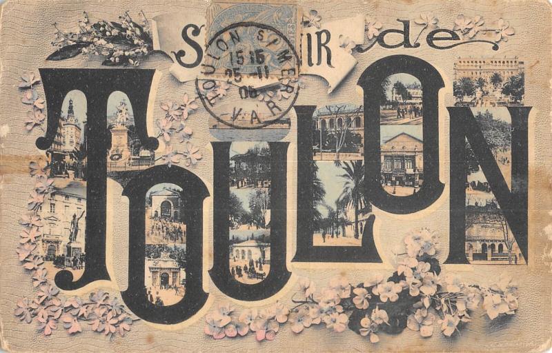 Carte postale ancienne Toulon - Souvenir De à Toulon