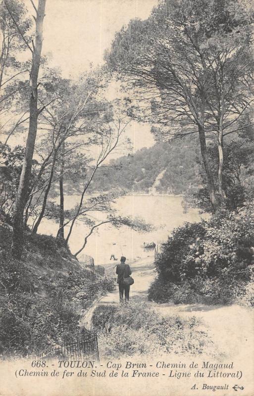 Carte postale ancienne Toulon - Cap Brun - Chemin De Magaud à Toulon