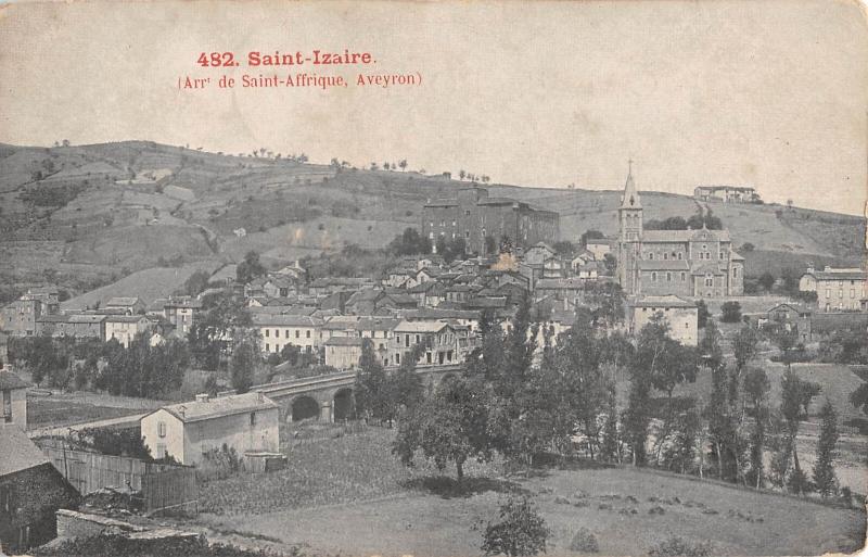 Carte postale ancienne Saint Izaire à Saint-Izaire
