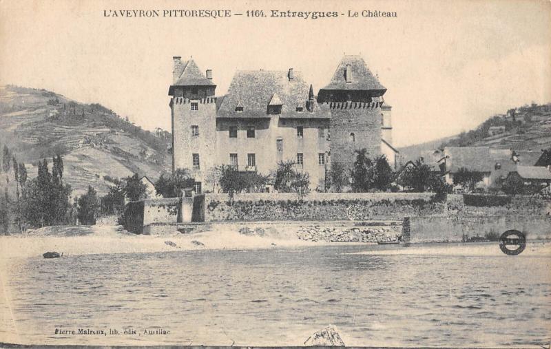 Carte postale ancienne Entraygues - Le Chateau