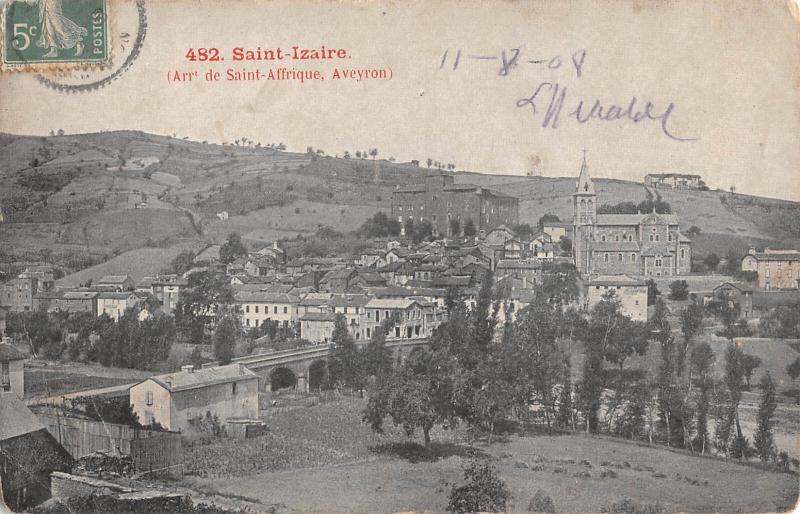 Carte postale ancienne Saint Izaire à Saint-Izaire