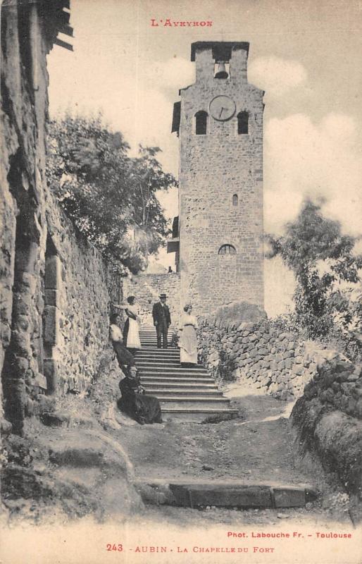 Carte postale ancienne Aubin - La Chapelle Du Fort à Aubin