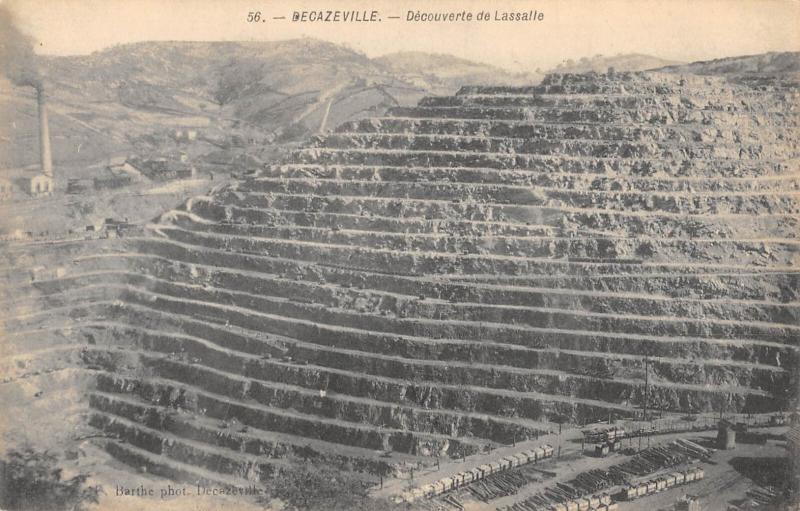 Carte postale ancienne Decazeville - La Decouverte De Lassalle à Decazeville